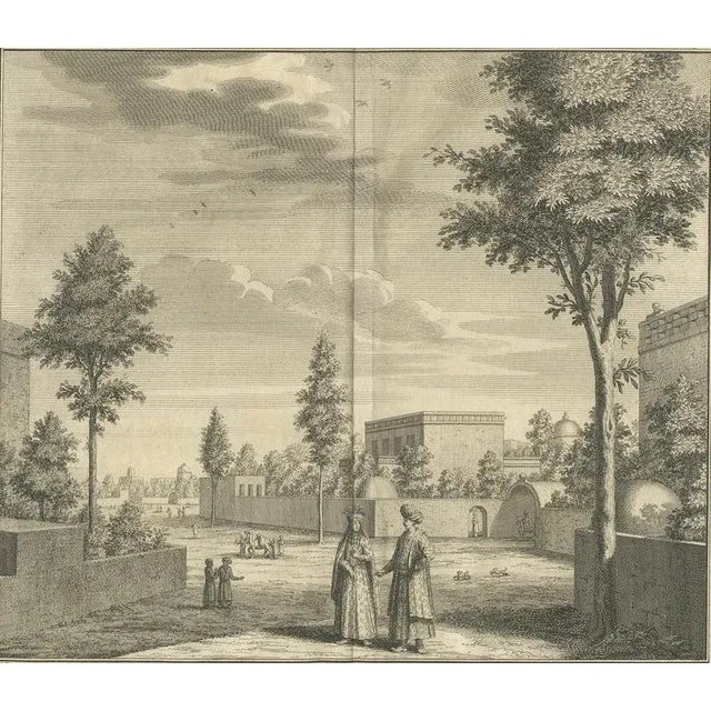 Depiction of Persian Houses, 1700s, Paper For Sale - Image 4 of 10