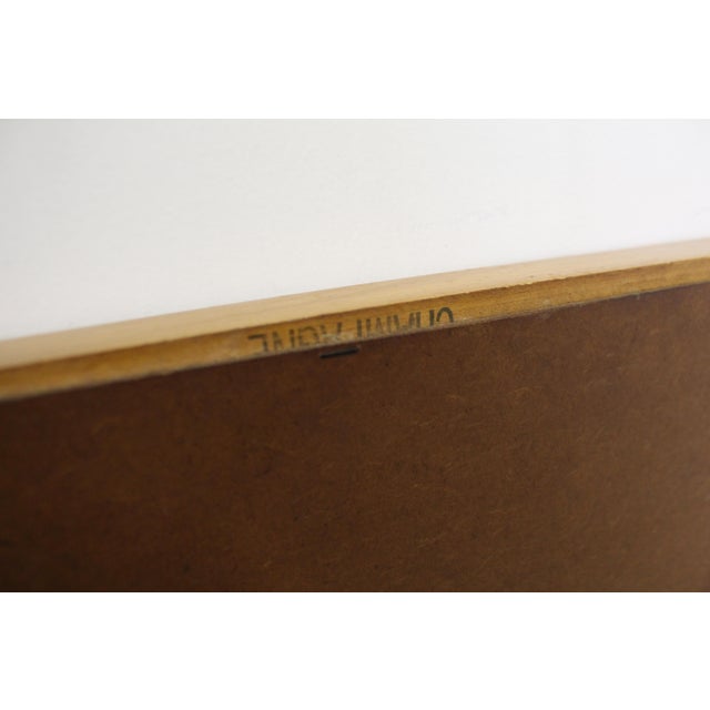 Mid-Century Modern Heywood Wakefield Champagne Mirror For Sale - Image 12 of 13