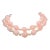 Vintage 1960s Signed Napier 2 Strand Pink Bead & Faux-Pearl Necklace For Sale