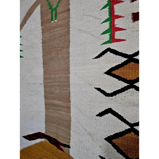 Early 20th Century Navajo Style Rug - Large Single Kachina For Sale - Image 17 of 18
