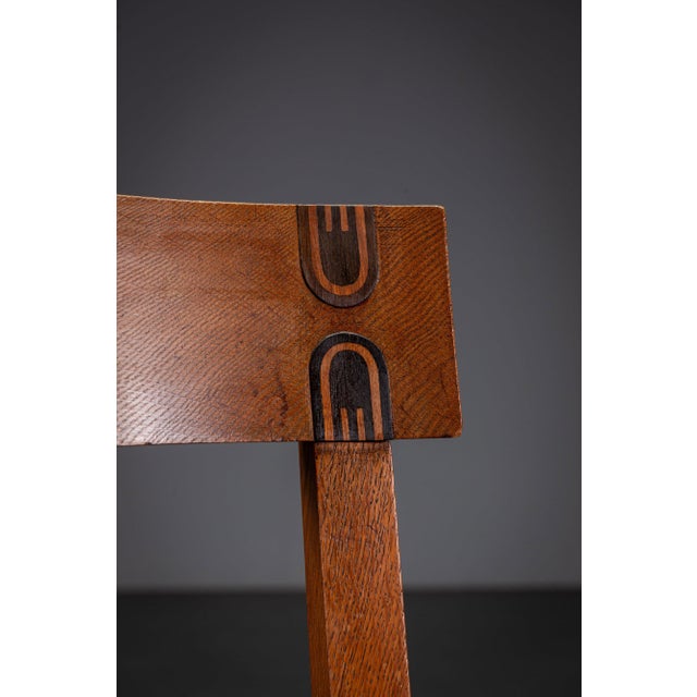 Wood Art Deco Desk Chair by Maurice Dufrêne For Sale - Image 7 of 14