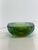 Blue Octagonal Chartreuse Sommerso Murano Glass Bowl, 1960s For Sale - Image 8 of 11