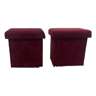 Vintage Hockers Stool by Tatra Nabytok, 1980, Set of 1 For Sale