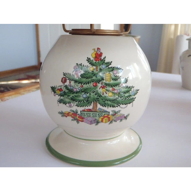 Spode Spode Christmas Tree Holiday DecorTea Light Candle Lamp For Sale - Image 4 of 7