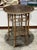 Late 19th Century Antique Japanoise Bamboo Table With Leather Top For Sale - Image 5 of 14