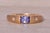 The Hereford: New Old Stock Vintage Tanzanite and Diamond Ring in Yellow Gold For Sale - Image 9 of 11