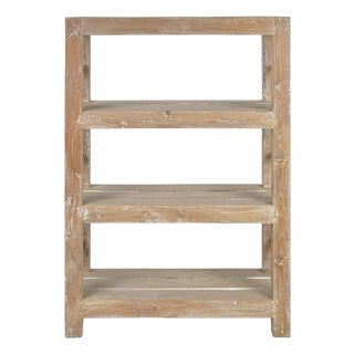 Shelf on Legs in Patinated Wood For Sale