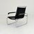 Vintage 1980s thonet s 35 l b35 armchair – marcel breuer bauhaus design, black leather & chrome 1980s a beautiful vintage...