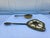 Brass Venetian Brass Filigree Jeweled Mirror and Brush Set For Sale - Image 8 of 17
