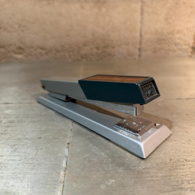 Vintage Bates 640 Custom Desktop Stapler Mid Century Modern Decor For Sale - Image 4 of 13