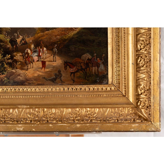 Brown Giuseppe Bisi, Soldiers Protecting the Queen, Oil For Sale - Image 8 of 15