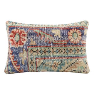 Anatolian Kilim Lumbar Pillow Cover 14'' X 20'' For Sale