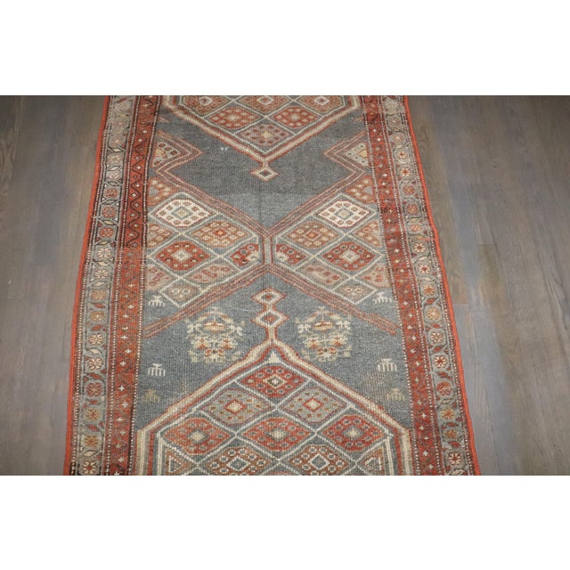 Antique Tribal Geometric Small Runner, 3'4'' X 7'4'' For Sale In New York - Image 6 of 8