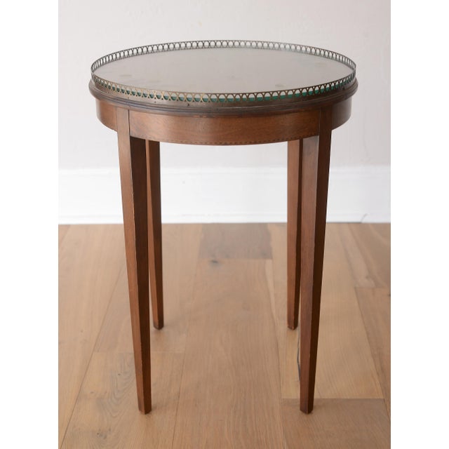 French French Louis XVI Style Bouillotte Round Side Table For Sale - Image 3 of 14