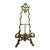 Vintage Brass Ornate Baroque Scrollwork Display Easel Stand & Matching Letter Holder For Sale
