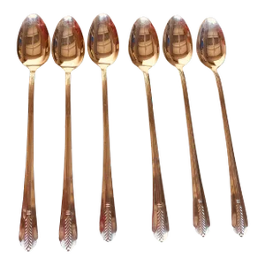 Vintage Wm Rogers Mfg Co. Silver Plated "Allure" Pattern Ice Tea Spoons- Set of 6