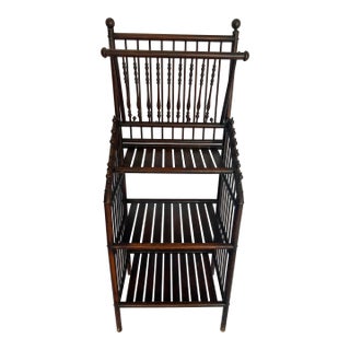 Late 19th Century Victorian Stick and Ball Three-Tier Magazine Stand. For Sale