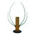 Vintage Sculpture Brutalist Rusted Steel Oxidized Bronze Horns Vase Art For Sale