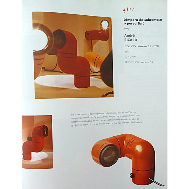 Vintage "Tatu" Pop-Op Desk / Wall Light Andre Ricard for Metalarte Spain, 1970s For Sale - Image 12 of 12
