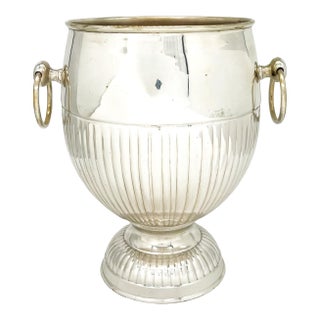 Antique French Silver-Plate Champagne Bucket / Wine Cooler, C. 1900 – Neoclassical / French Traditional For Sale