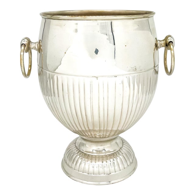 Antique French Silver-Plate Champagne Bucket / Wine Cooler, C. 1900 – Neoclassical / French Traditional For Sale