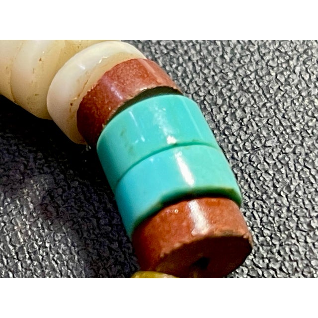 Mid 20th Century Shell, Turquoise, Serpentine, and Jasper Heishi Bead Necklace by Santo Domingo Pueblo Artisans For Sale In South Bend - Image 6 of 6