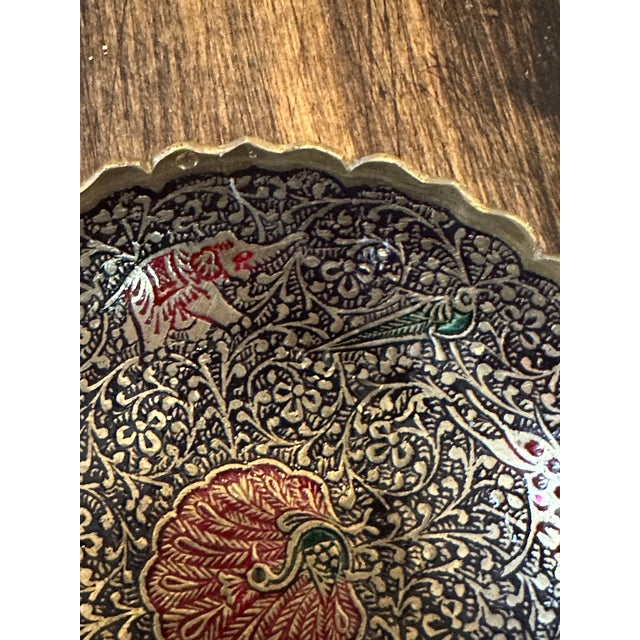 Festival of Flowers Scallop Edge Enamel Tray