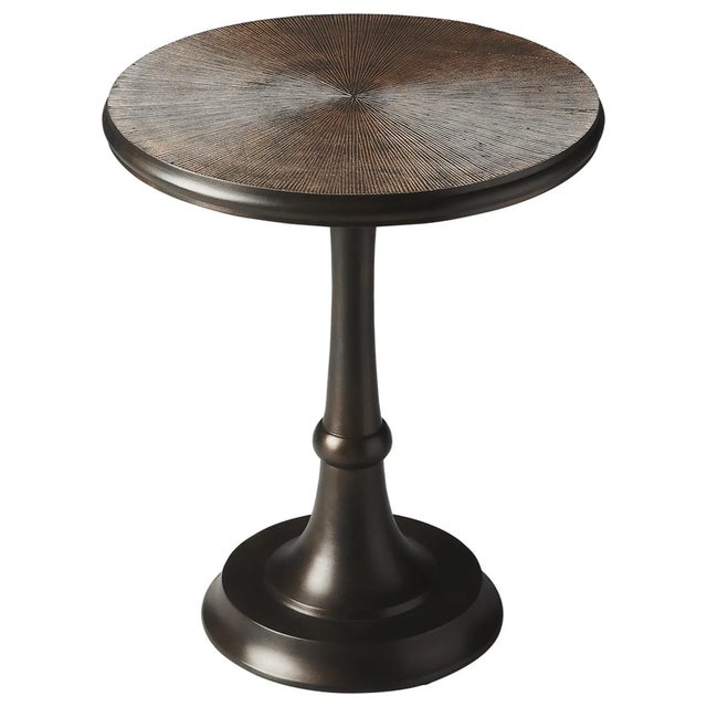 2020s Beaumont Metal Accent Table, Bronze For Sale - Image 5 of 5