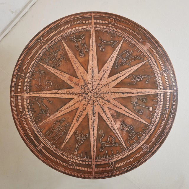 Brutalist Zodiac Motif Coffee Table, Germany 1960s For Sale - Image 4 of 11