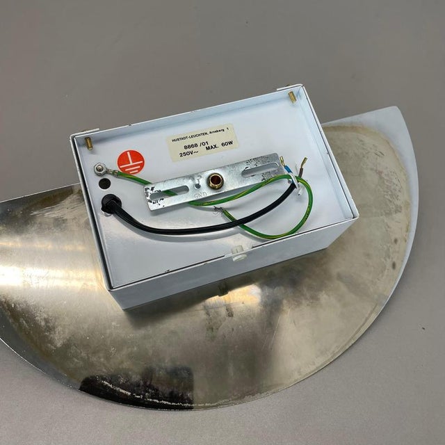 Postmodern Mirror Glass Wall Light attributed to Hustadt Leuchten, 1980s For Sale - Image 17 of 18