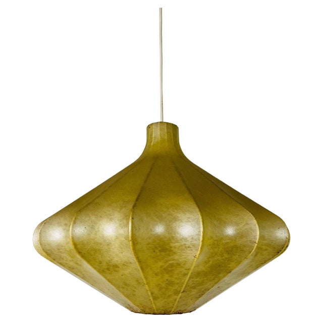 Mid-Century Modern Cocoon Pendant Light, 1960s, Italy For Sale - Image 11 of 11