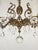 Antique 6 Light Svelte Sparkling Splendid Brass Cut Lead Crystal Chandelier ~ ~ Rewired ~ Restored ~ Rejuvenated ~ Ready to Hang ~ For Sale In South Bend - Image 6 of 12