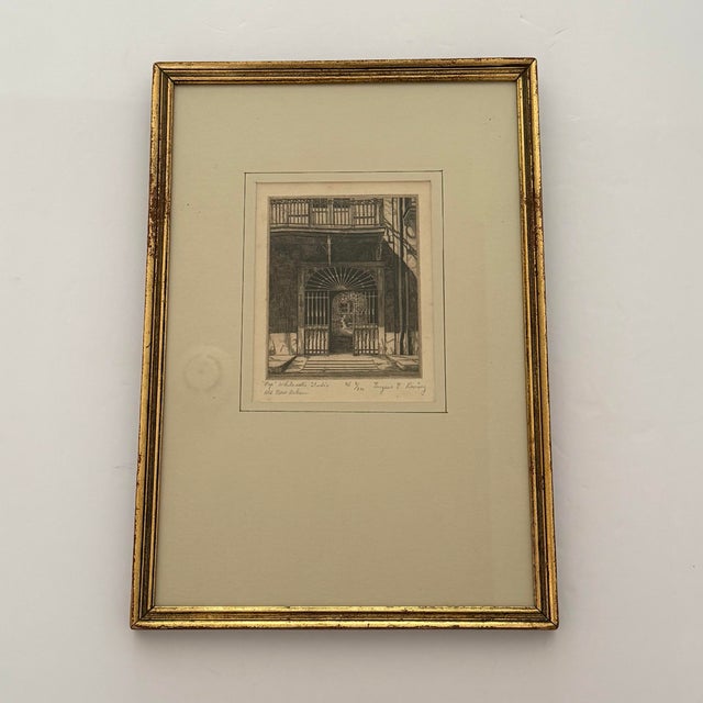 Printmaking Materials Eugene E. Loving Signed & Numbered “Pop Whitesell’s Studio” New Orleans Etching, 3/200 For Sale - Image 7 of 7