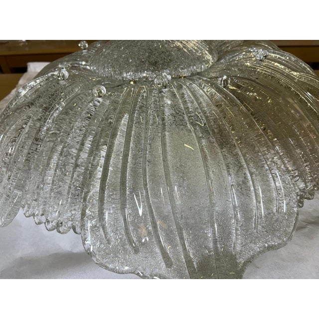 Snow Fairy Murano Glass Ceiling Light, 1980s For Sale - Image 9 of 18