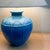 French Ceramic Lamp with Blue Glazed Base from Louis Drimmer, France, 1980s For Sale - Image 4 of 10