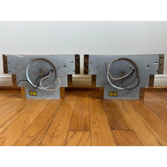 Mid-Century Modern Vintage Mid Century Modern Brass Cascade Sconces - a Pair For Sale - Image 3 of 12