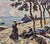 Jules Eugène Pages -Women and Child Along the Brittany Coast—Impressionist Oil Painting For Sale In Los Angeles - Image 6 of 10