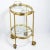 Just in this charming and quite useful French 1970s Brass & Glass Rolling Two Tier Bar Cart, Attr. To Maison Jansen. Very...