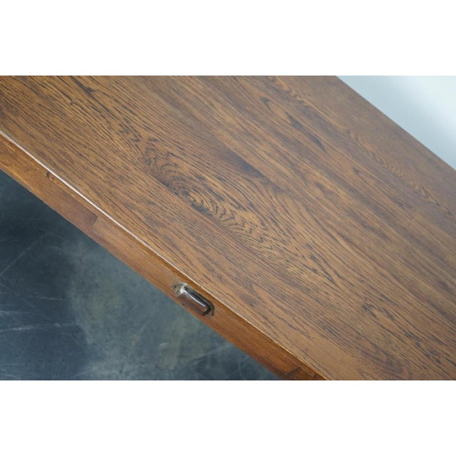 1920s Art Deco French Oak Farmhouse Dining Table, 1920s For Sale - Image 5 of 16
