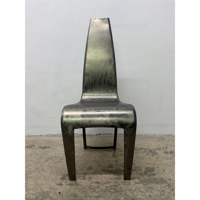 Hothouse Canada Custom Welded Steel Side or Occasional Chair, 1990s For Sale - Image 9 of 18