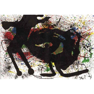 1973 Joan Miro Original Lithograph Sobreteixims 2 For Sale