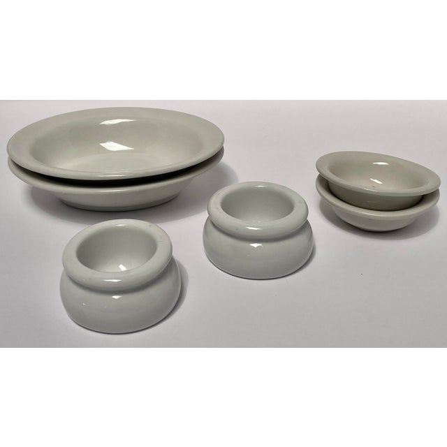 1960s Mid-Century Modern White Ironstone Restaurant-Ware - Collection of 29 Pieces For Sale In Monterey, CA - Image 6 of 9