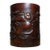 Vintage Chinese Bamboo Carved "Kui Xing" Brush Pot - 610g For Sale