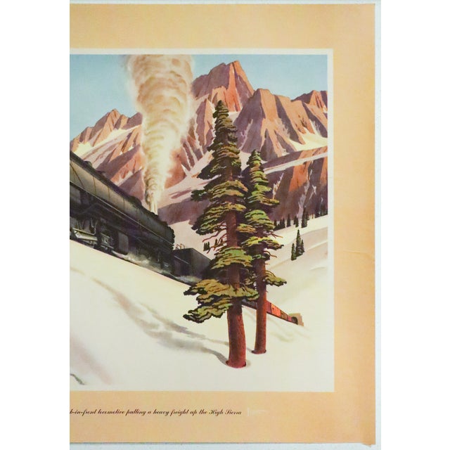 American 1950 American Transport Poster, 'Southern Pacific Lines (High Sierra),' William Haines Hall For Sale - Image 3 of 5