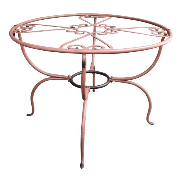 Salmon Garden Table Base For Sale