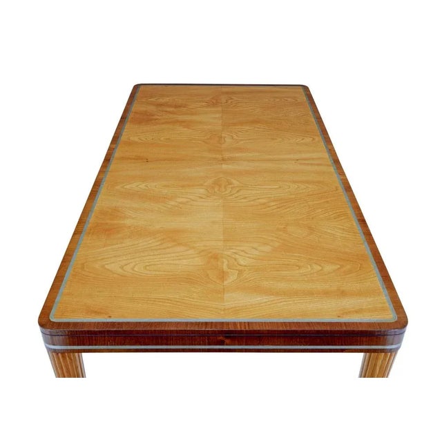 Mid 20th Century Elm and Mahogany Desk by Carl Bergsten For Sale - Image 4 of 8