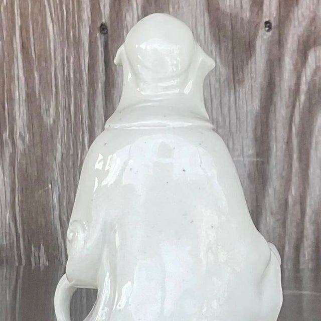 Vintage Asian 1920s Blanc De Chine Figure of Lady For Sale - Image 16 of 16