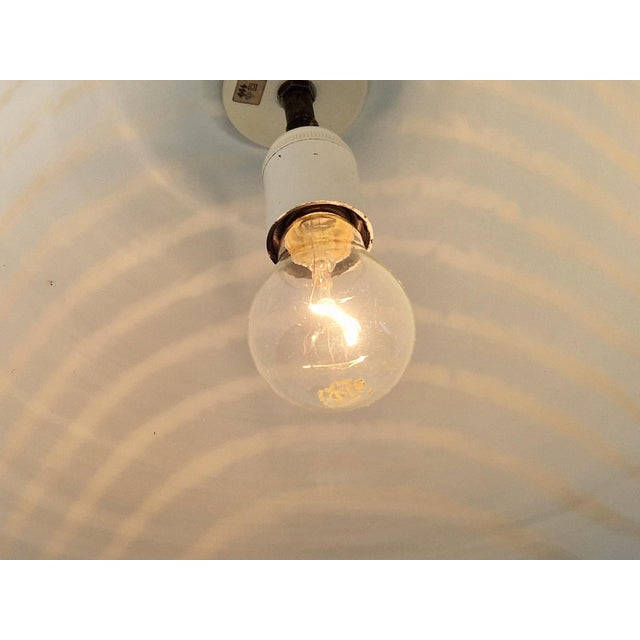 Glass Vintage Pendant Zebra Lamp from Peill & Putzler, 1960s For Sale - Image 7 of 13