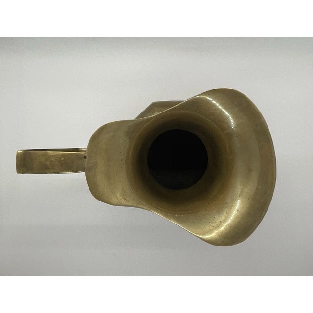 Mid 20th Century Midcentury Modern Brass Pitcher For Sale - Image 5 of 6