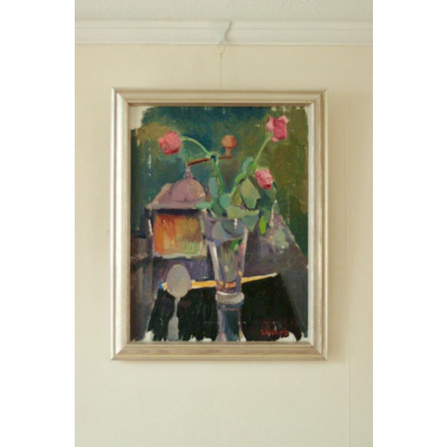 Bengt Crantz, Vase, 1960s, Oil on Canvas For Sale - Image 11 of 11